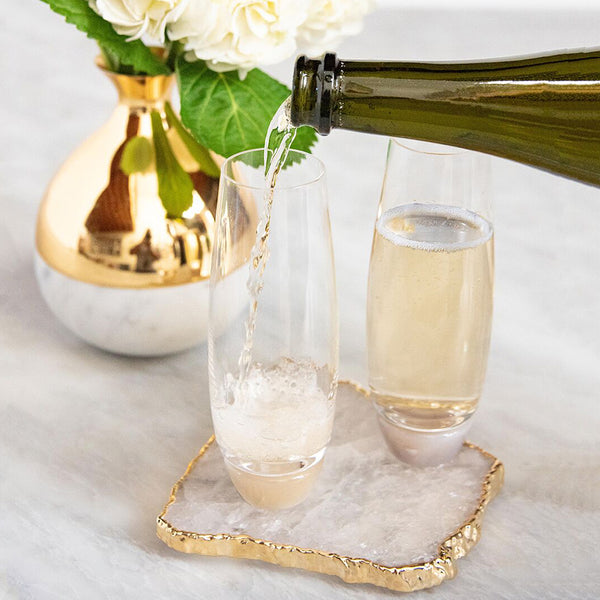 Gold Foil Liquor Crystal Glass 