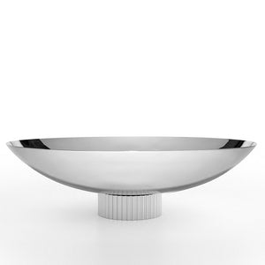 Striations Fruit Bowl, Silver